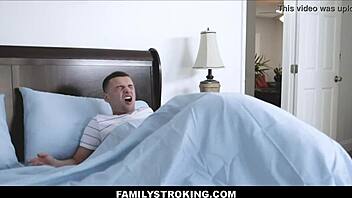 Wow, skinny Latina teen Rachel Rivers with braces craves her stepbrother's big cock so bad!