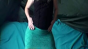 Naughty Wife Dances In See-Through Skirt