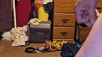 Pregnant milf sucks hard cock passionately. She loves the taste.