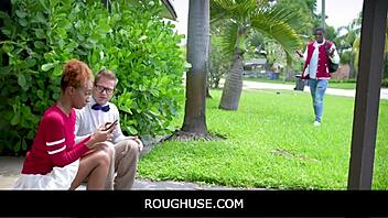 roughuse freeuse with ebony teen stepsister nicky rebel 😈