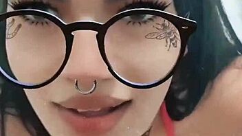 Namiiya's face covered in cum after deepthroat session