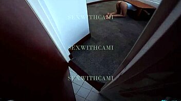 Found my hot hermanastra cleaning and took her hard