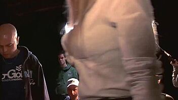 Uk Harlot Jumping Cock In Public