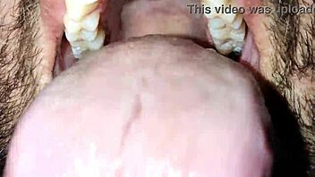 Sensual lips and pussy play in fetish video