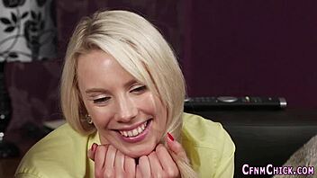 European femdom dominatrix delivers rough handjob in HD