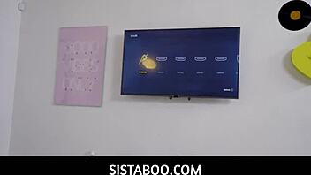 Stepsister bends over for stepbrother's deep dick.