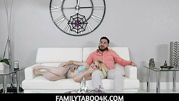 Stepsister Nikki Sweet's deepthroat skills lead to a steamy encounter with her stepbrother