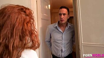 Redhead Latina Venus Afrodita Gobbles Cock And Gets Pussy Slammed In Steamy Threesome