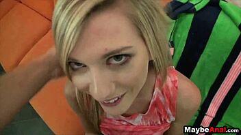 hot skinny blonde chloe dixie takes it outdoors