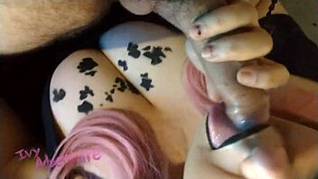 Ivydventure's sensual handjob and cum on tits experience