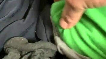 Raid the hot panties for a cumshot on customer