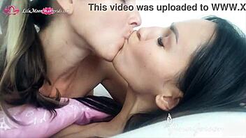 Brunette beauties indulge in sensual pussy play