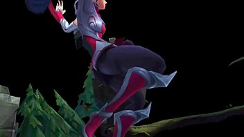 Irelia with her sexy huge thicc ass gets ryona in this cartoon.