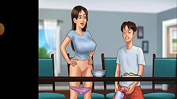 Saga shares family stories with her step sister