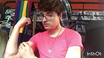 Gay Twink Niko Springs Teases with Big Cock