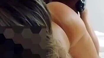 Yo, check my hotwife and lover kickin’ the cuckold outta the room with that big black cock!