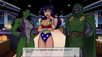 Cartoon porn: Monster cock and anime babes in a wild threesome
