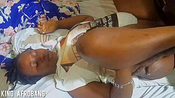 Black on black wild fuck with Booty Barbie, fingering ass, dirty talk, solo amateurs.