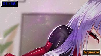 Hentai succubus's hands-free climax challenge in blacktantra