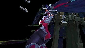 Irelia with her sexy huge thicc ass gets ryona in this cartoon.