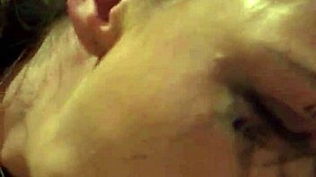 She's giving a sloppy blowjob with deepthroat and choking.