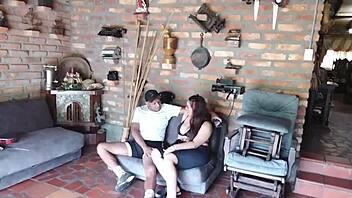 Fat brunette gets a taste of her stepdad's wealth in a secret rendezvous