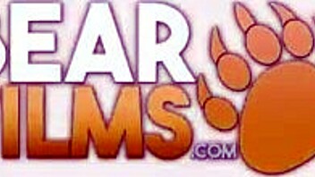 blindfolded gay bear avi strider jerks his monster cock solo