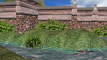 Watch this cute girl cum multiple times in the garden