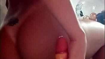 Redhead babe with big ass pleasures herself with dildo and reaches orgasm - GG Grelao