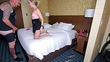 I met a random guy at the hotel, sucked his cock, fucked him, and let him cum on my face