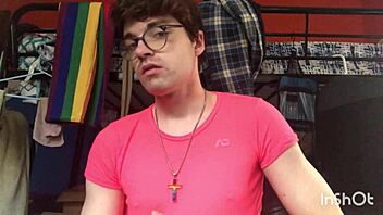 Gay Twink Niko Springs Teases with Big Cock