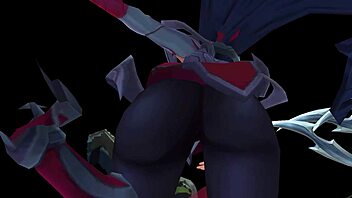 Irelia with her sexy huge thicc ass gets ryona in this cartoon.