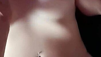 A brunette with big boobs enjoys a passionate fuck with a horny blonde