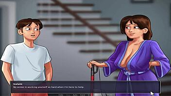 Is Jenny's Massive Tits Teasing in Summer Saga Unc Part 4?