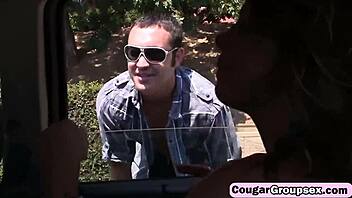 three mature whores craving a young stud's cock!