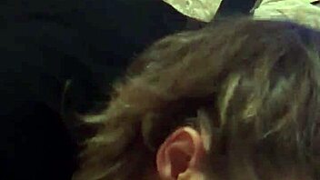 She's giving a sloppy blowjob with deepthroat and choking.