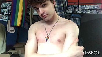 Gay Twink Niko Springs Teases with Big Cock