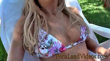 Blonde teen sucking cock