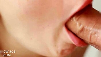 Stress Relief in Her Mouth with Cum and Moaning 😌