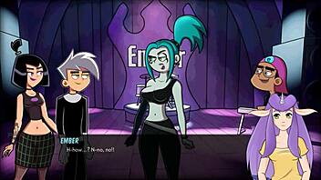 Danny Gets A Goth Blowjob In Amity Park!