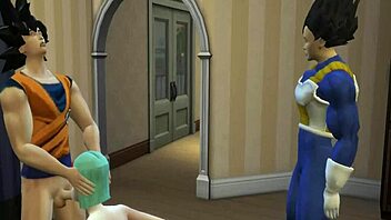 Goku fucks Bulma in front of Vegeta 😱