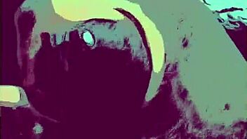 horny amateur masturbates to cumshot in homemade cartoon style