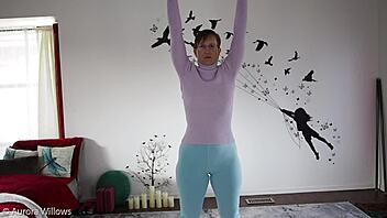 Lesson 325 on sexy brunette babe with natural tits and big ass.