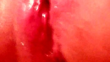 hey, this cute latina milf masturbates with dildo until she cums dripping