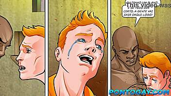 Gay cartoon depicts cheating military man and inmate