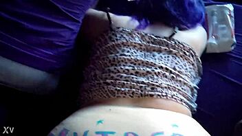 Thick girl with a big ass verifies her tattooed body while riding a dick