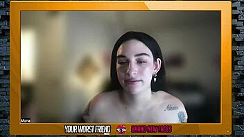 mona silver strips for the first time.. oops i mean interview