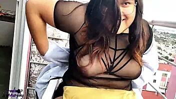 Nosy Neighbors Fuck On Balcony?