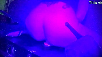 Mallory's homemade anal adventure with two dildos