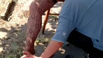 wife gets ass licked outdoors in femdom muff diving